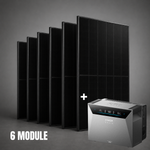 Balkonkraftwerk 3000 Watt mit Speicher Anker SOLIX 4 Pro - Set - 6x 500W Module