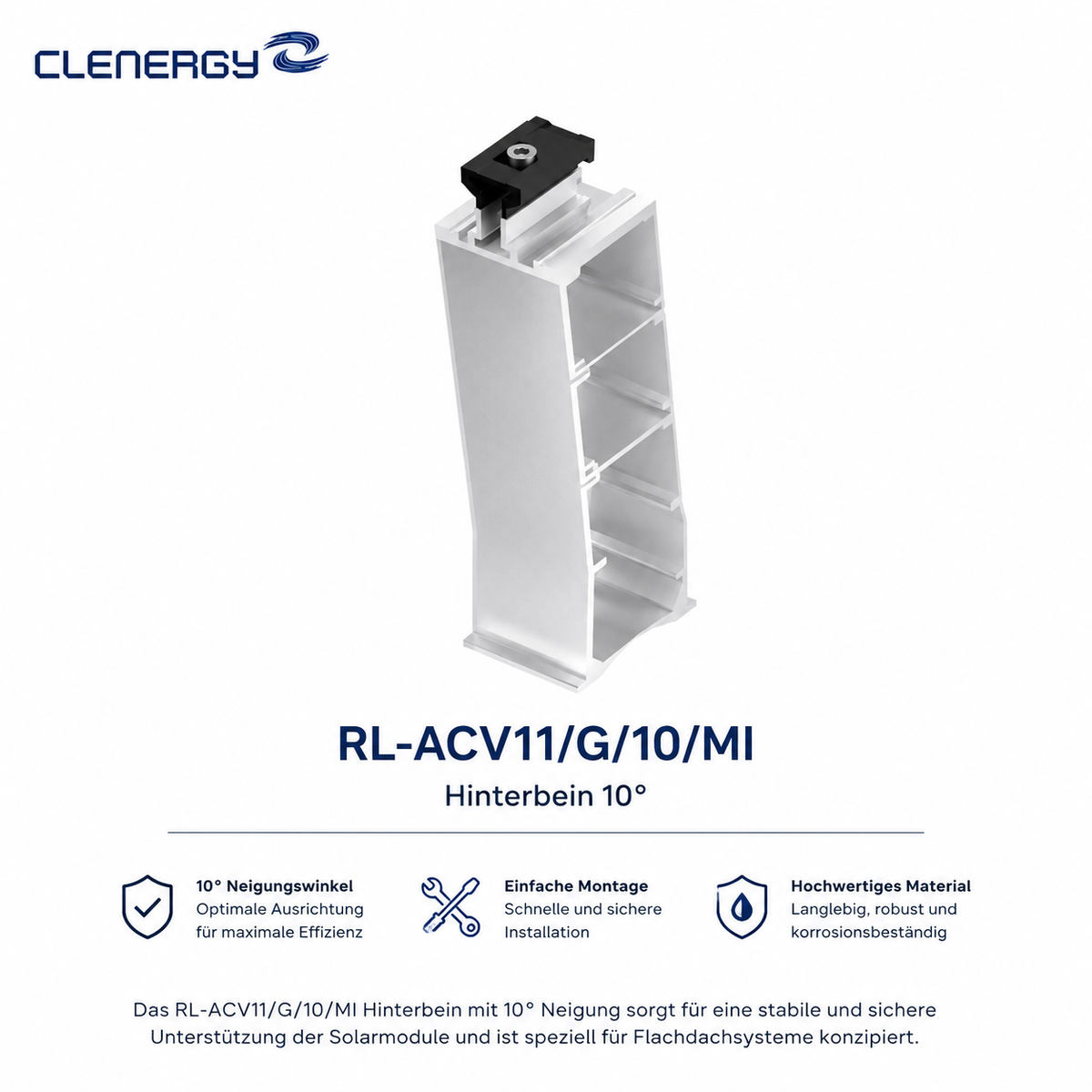 Clenergy Rear Leg 10°