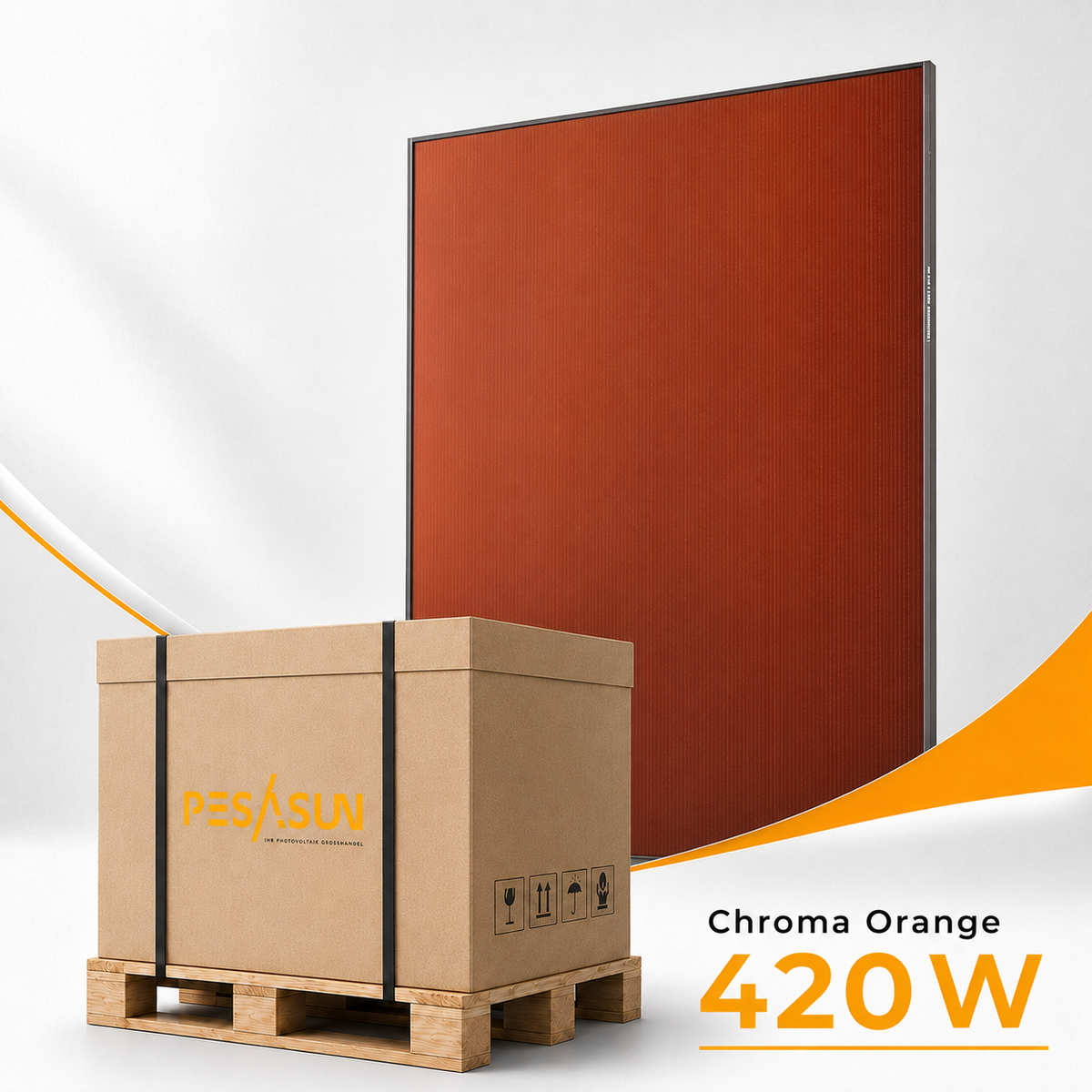 Solar Fabrik Mono S4 Halfcut | Chroma Orange 420 W