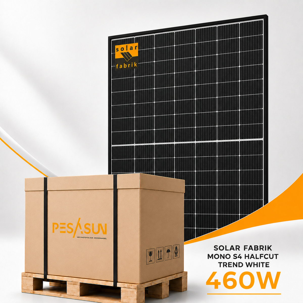 Solar Fabrik Mono S4 Halfcut | Trend White 460W - 48