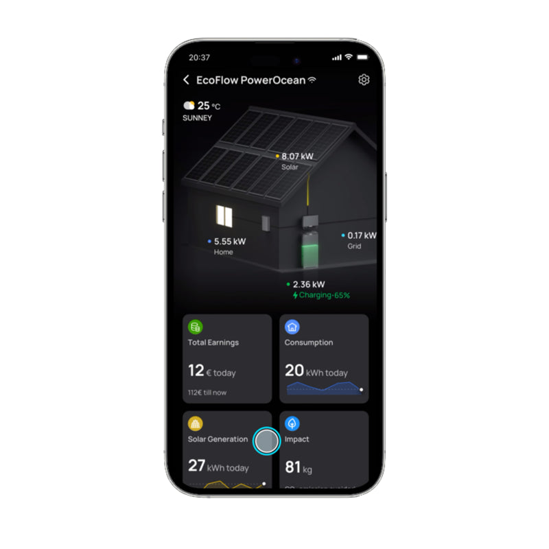 EcoFlow PowerOcean Hybrid- Wechselrichter 10KW - Pesasun Großhandel