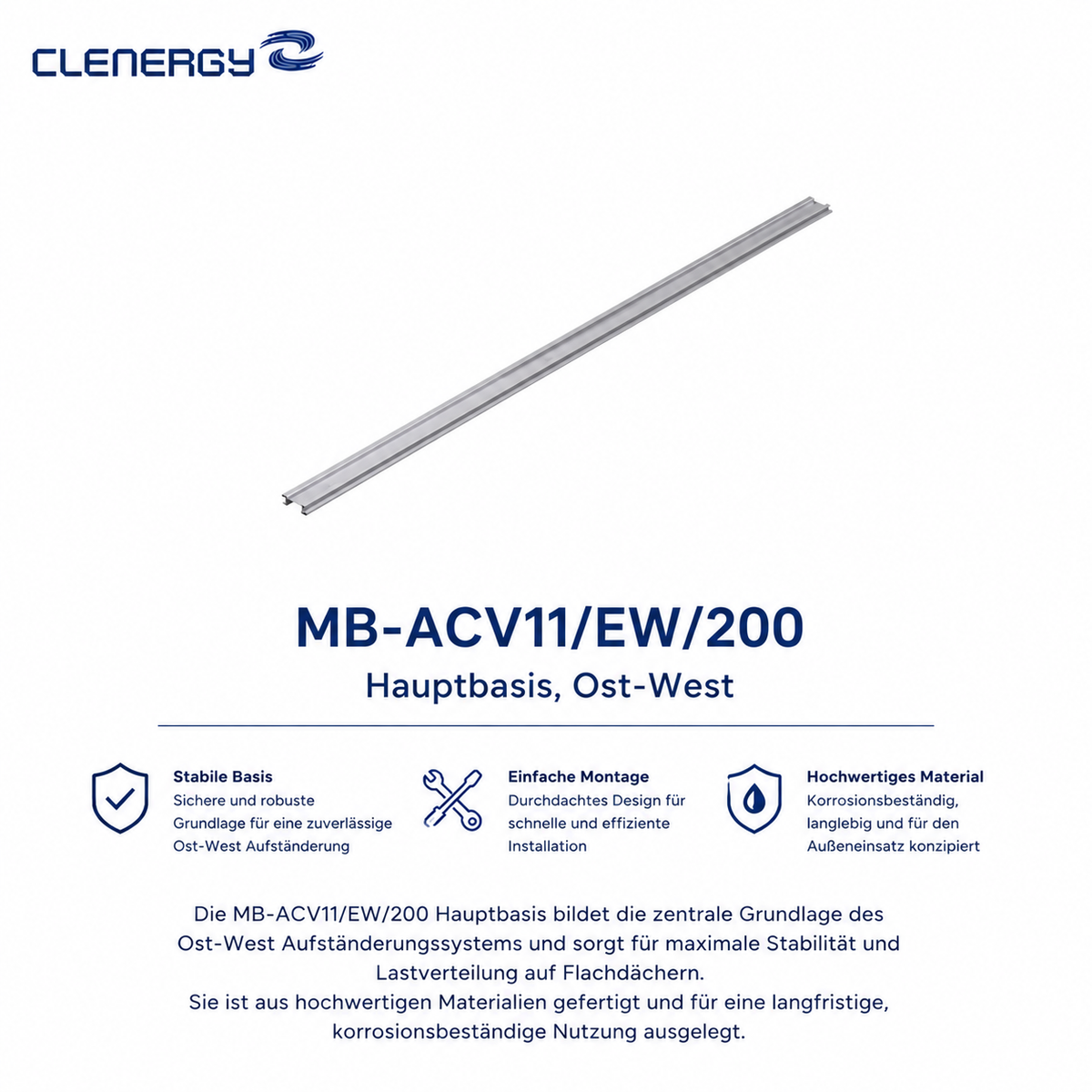 Clenergy Main Base L2240, East-west